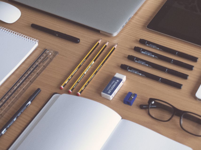 Documents and stationery prepared for a loan application